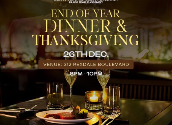 End Of Year Dinner & Thanksgiving