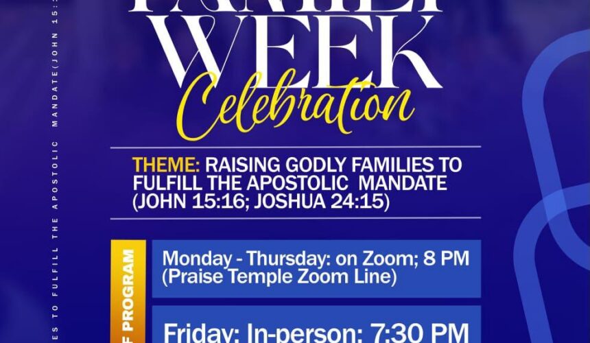 Family Week Celebration 2026 Family Week Celebration 2026